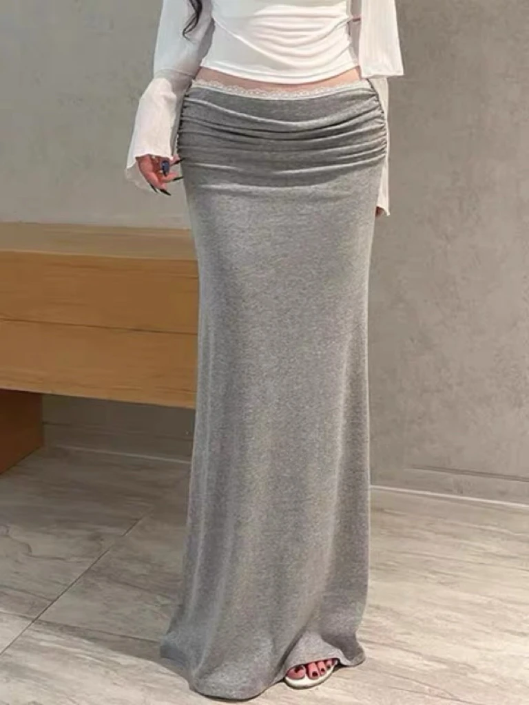 Sexy Women's Soft Draping Fish Tail Half Skirt Dongda Gate New Model PX287 Gentle Feminine Style High Waist Cotton Blend Skirt