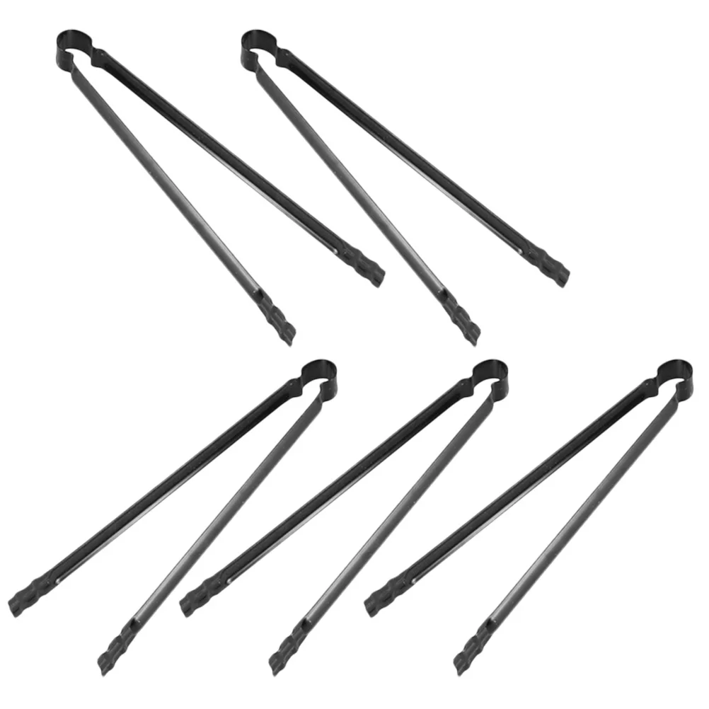 

5Pcs Charcoal Tong Lengthened Grabber Tool for Backyard Barbecue Outdoor Fireplace Bbq Accessories Firewood Log Grabber