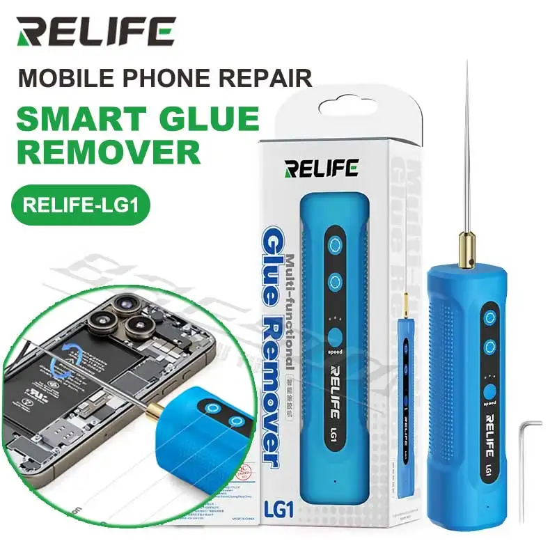 RELIFE LG2 Gear Glue Remover One-touch Start 5-speed Forward/Reverse Rotation for Phone Screen Repair Adhesive Removal Tools