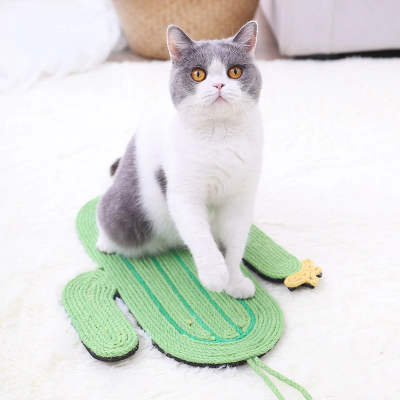 

Cactus Sisal Rope Cat Scratching Board Toy, Scratching Board, Column Furniture, Protection Supplies