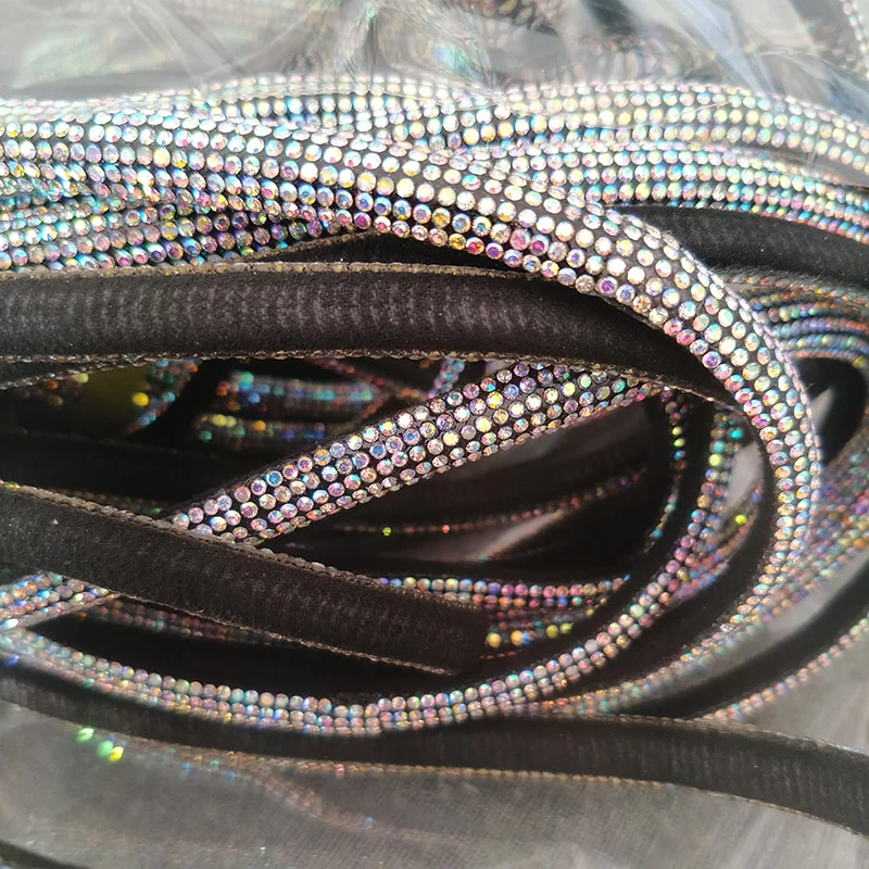 Free Shipping 10 yards Rhinestone Rope Shoe Upper Rhinestone Chain Trim Applique,Rhinestone Trimming DIY Accessories LSRT889