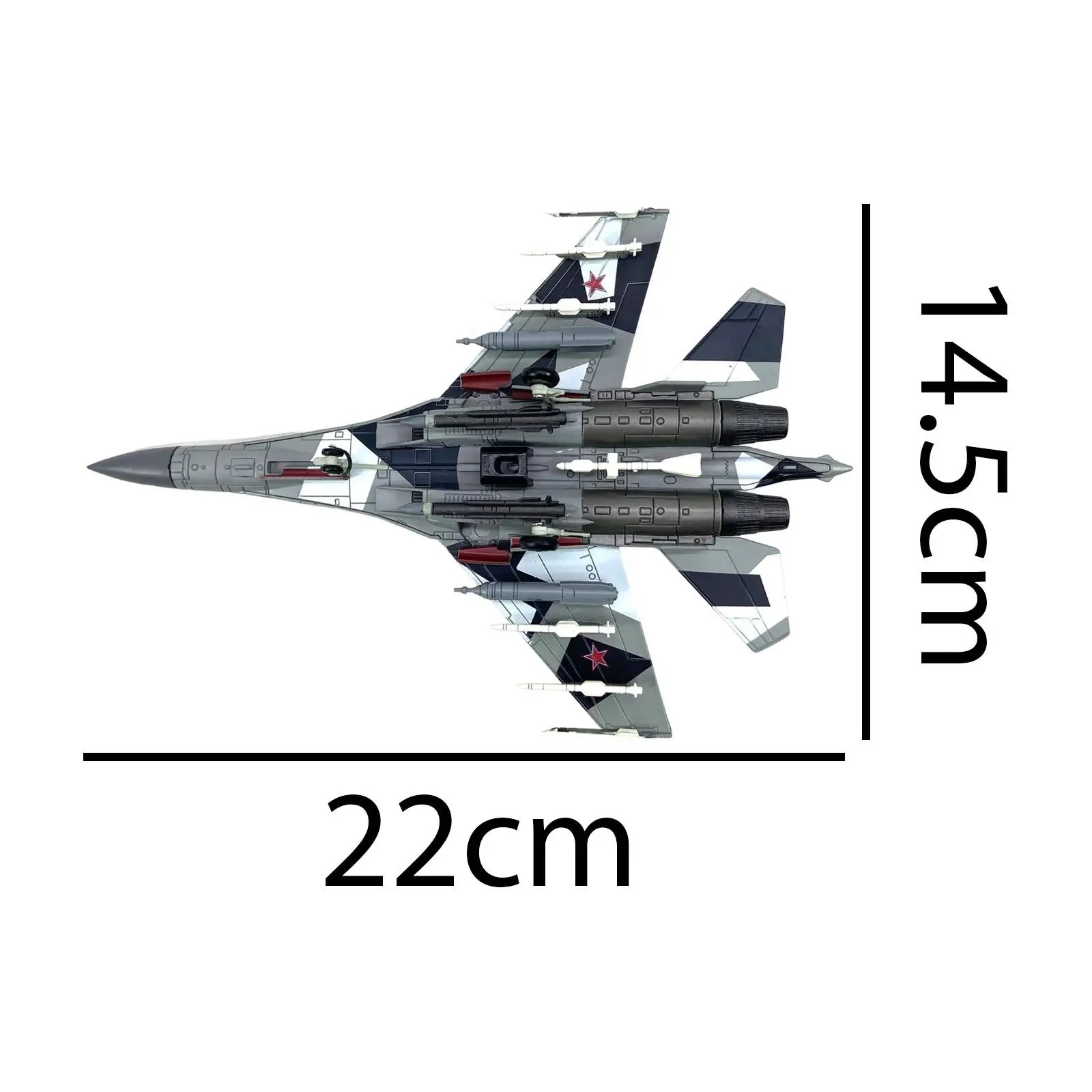 1/100 الروسية SU35 طائرة مقاتلة معدنية نموذج مقاتلة لعب الاطفال ل