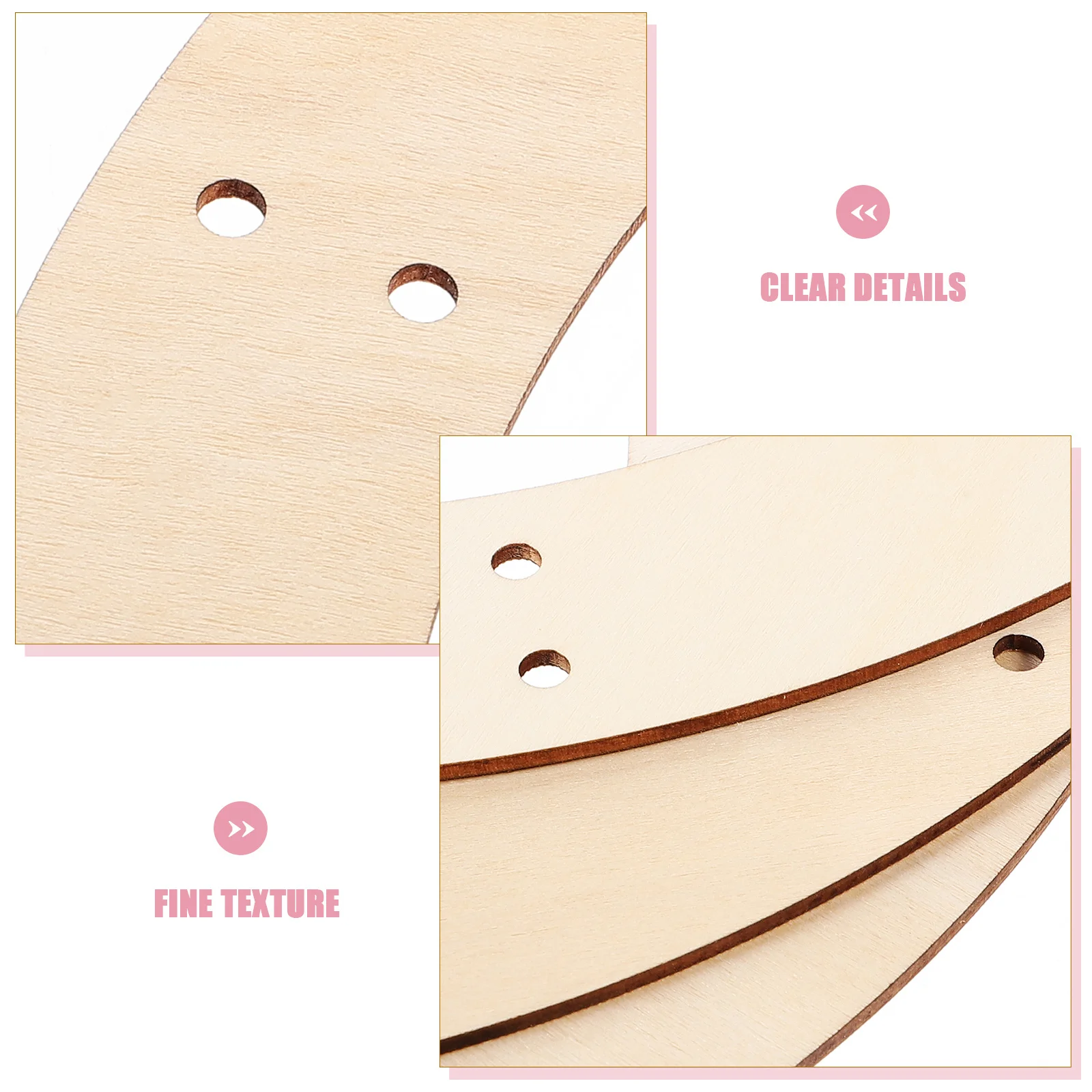 

6Pcs Round Wooden Hoops for Wreath Making DIY Craft Projects Rustic Home Decor Garden Party Wall Hanging Frame