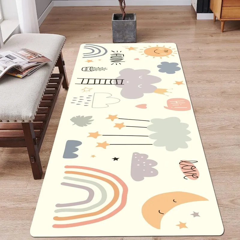 Digital Cartoon Animal Carpet Giraffe Elephant Lion Carpet Living Room Bedroom Floor Decoration Children\'s Crawling Floor Mat