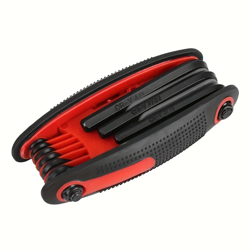 Folding Allen Wrench Set - Includes 3 Metric and SAE Allen Wrenches, Along with A Torx Wrench Set - Premium Quality Allen