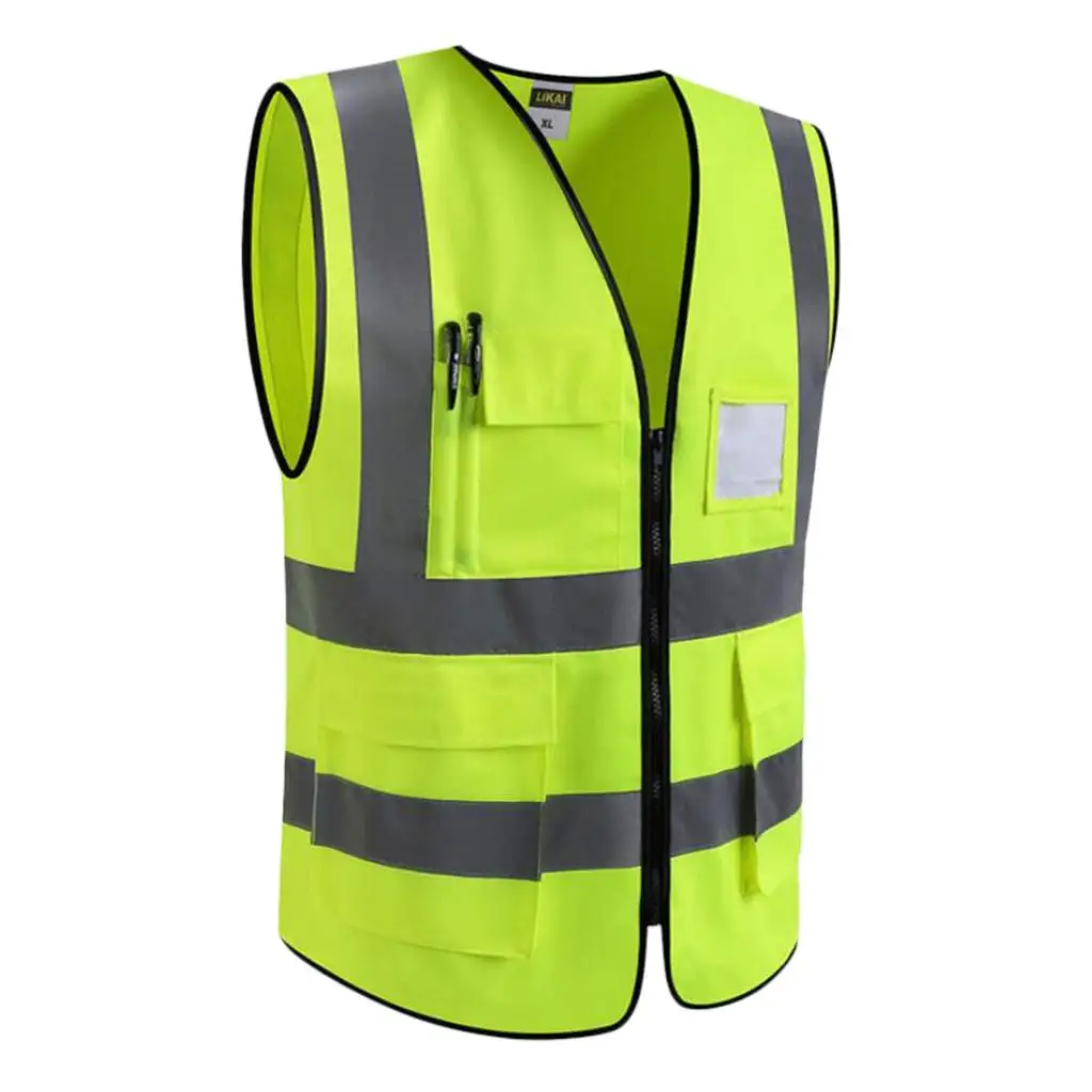 Reflective Clothing Breathable Mesh Vest Lightweight Safety Workwear for Surveyors and Road Crossing Guards