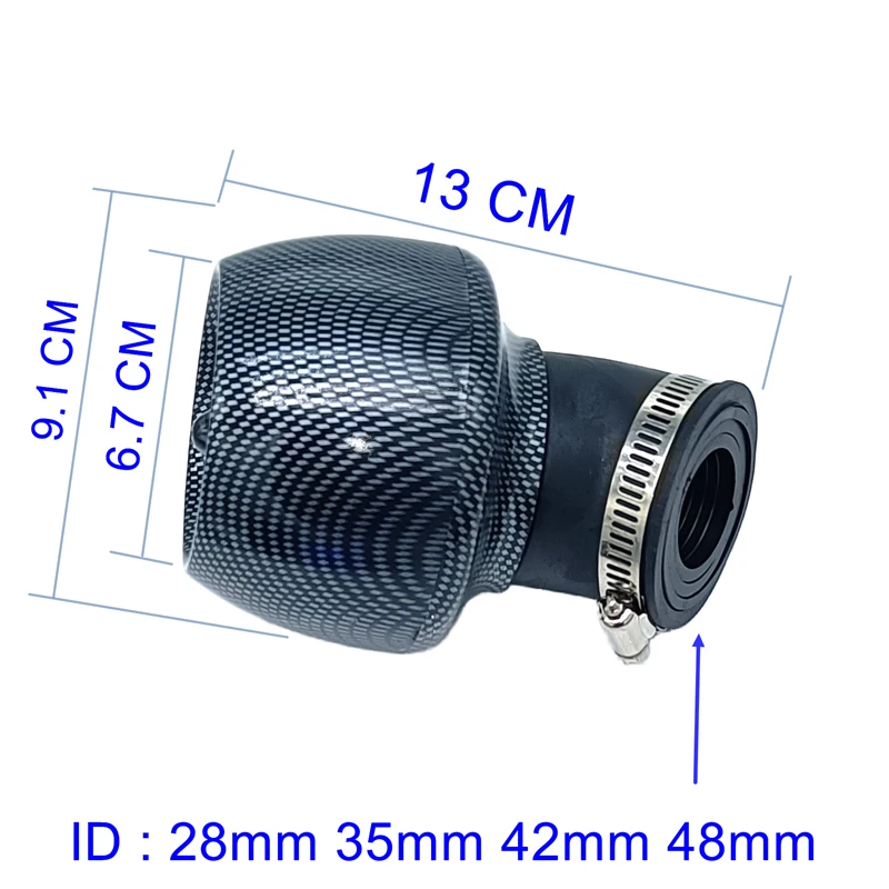 Motorcycle Air Filter High Performance Pod Air Intake Filter Modification Accessories Replacement For Scooter ATV 28mm-48mm