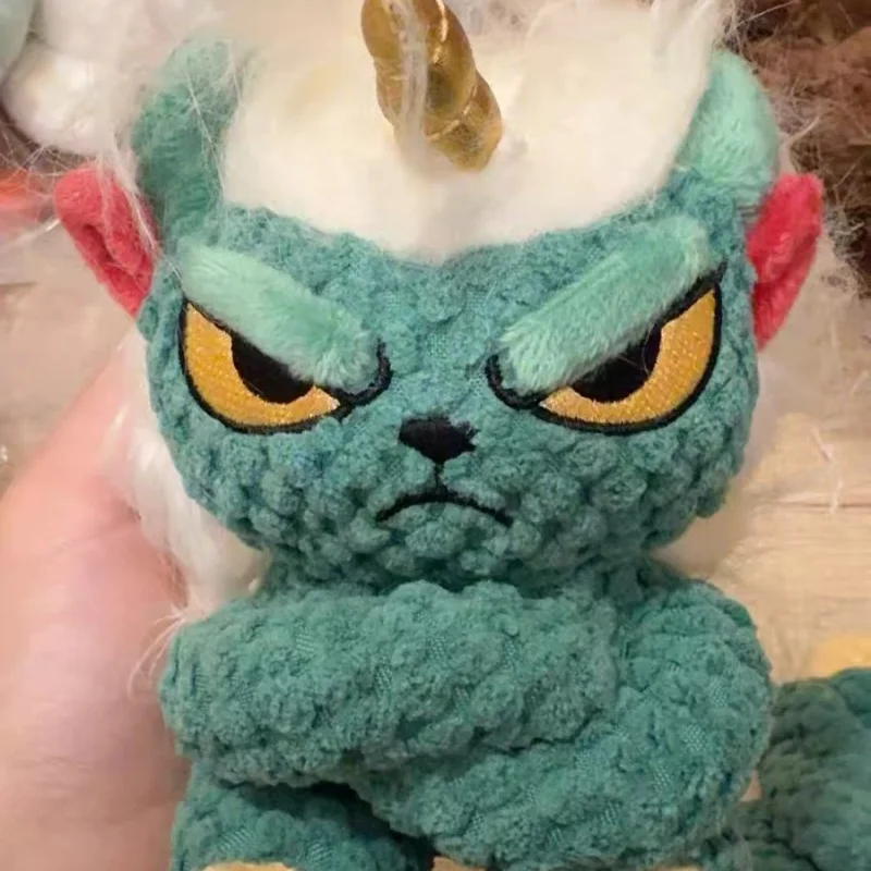 

Joykey AngryBaby Christmas Plush Toy Set 20cm with Comb Scarf Hair Clips Stickers Festive Holiday Collectible Gift for Kids