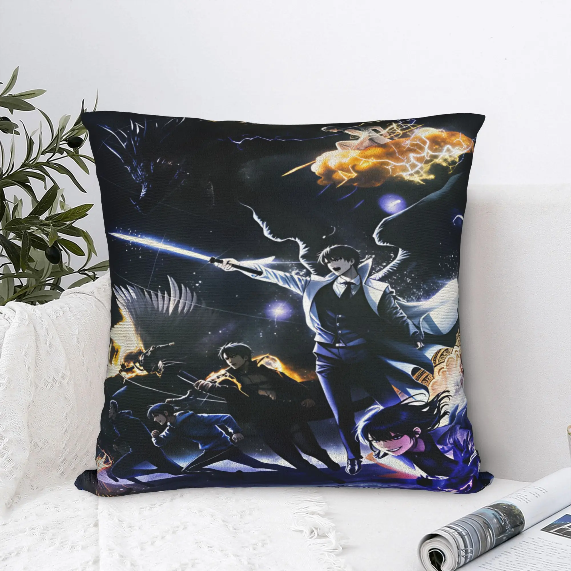 Omniscient Readers Viewpoint Pillow Case  Custom Pillow Cover Retro Trendy Pillowcases For Sofa Couch Bed Living Room