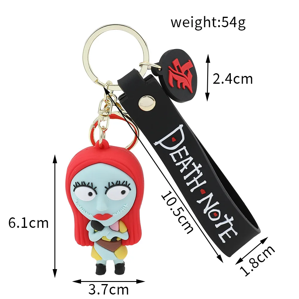 Schlüsselanhänger „Christmas Eve Fright Night“ aus PVC, Halloween-Schlüsselanhänger, niedlicher, persönlicher Skelett-Jack-Rucksack-Schlüsselanhänger, Geschenke – Detail 2
