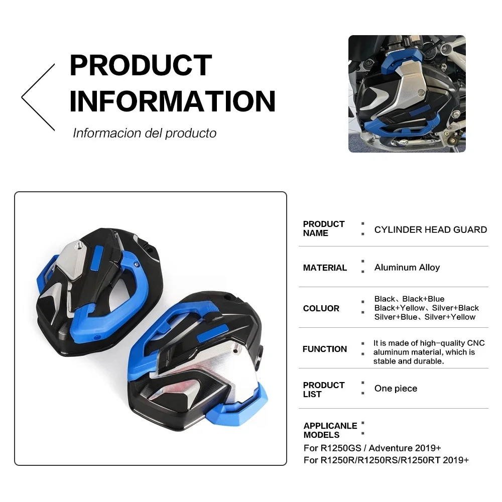 

Защита двигателя и головки цилиндров для BMW R1250GS R 1250 GS ADV Adventure R1250RS R1250RT R1250R, новая модель