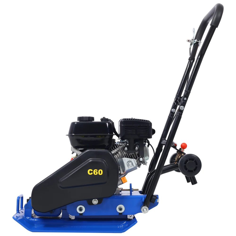 

212cc 6.5HP 5600VPM Gas Vibration Compaction Force 20 x 14 inch Plate Compactor w/Built-in Wheel,EPA compliant