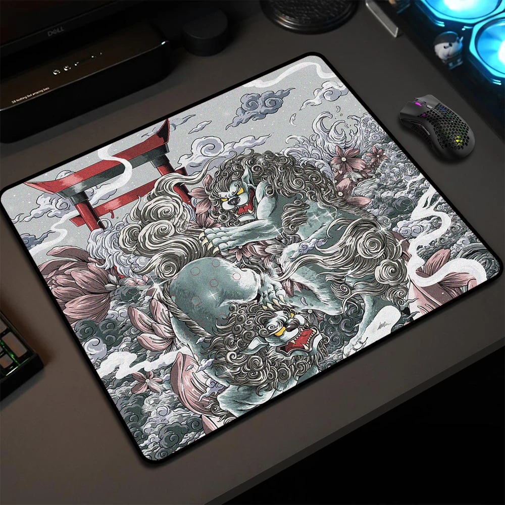 Game Professional Non-Slip E-Sports Mouse Pad Kylin Gaming Mousepad Gamer Desktop Decoration Ultrafine Surface Balance Mouse Mat