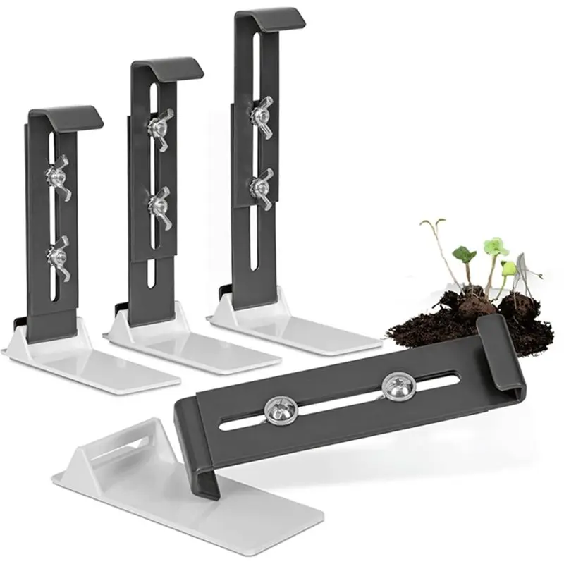 Special Offer~Invisiblewindow Sill Flower Box Holder Without Drilling-Set Of 4 Sturdy,Height Adjustable Window Box Holders