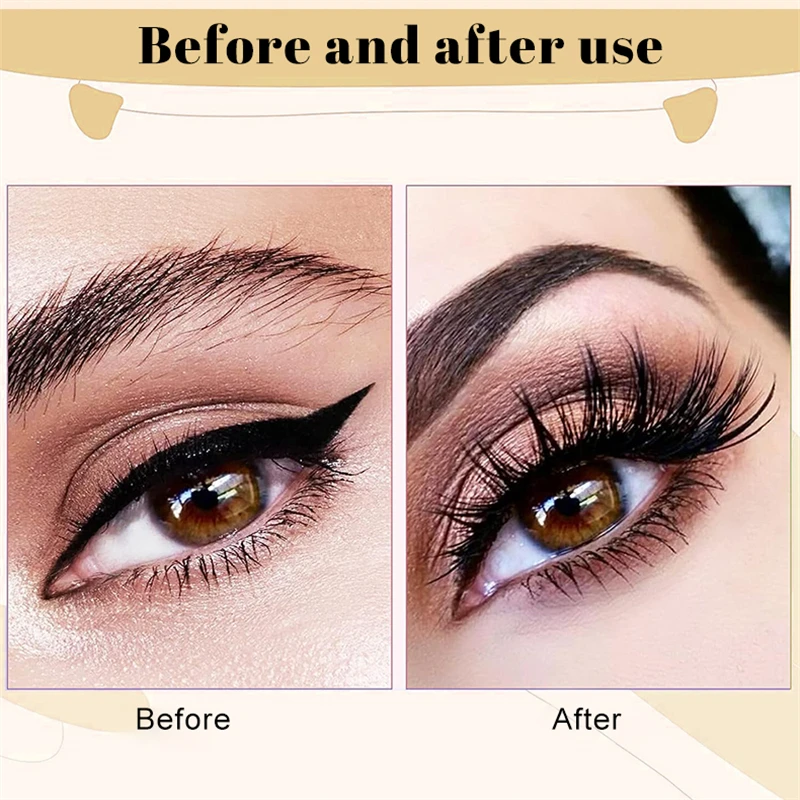 10 Pairs Russian Roll False Eyelashes Natural Lightweight Perfect Curl Reusable Eyelash Extensions for Suitable Care