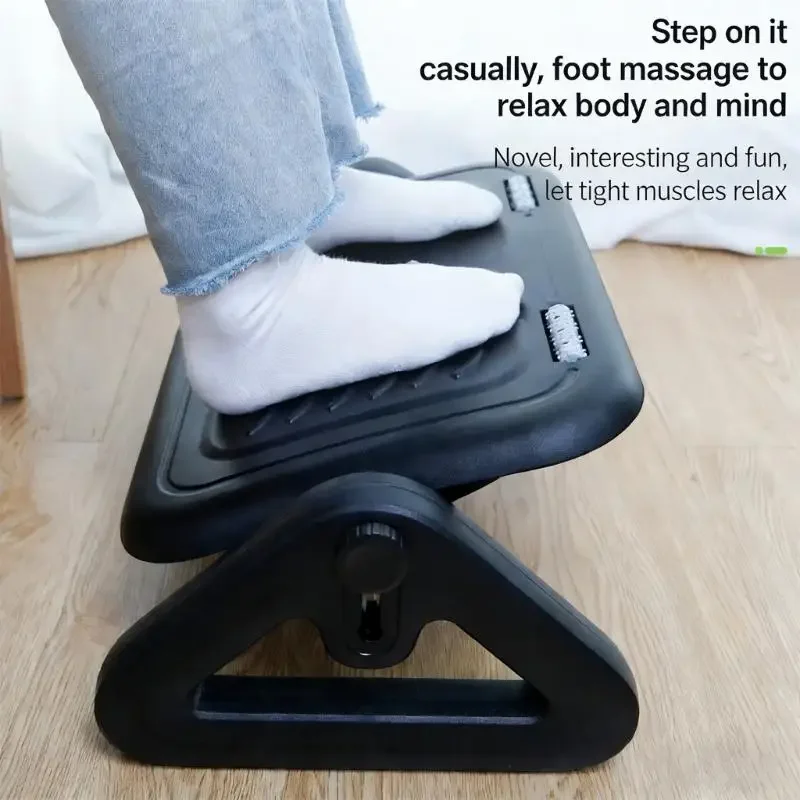 Foot Stool Including Constructed in Massage Casters and Ergonomic Plan for Ease at Work Y5GB