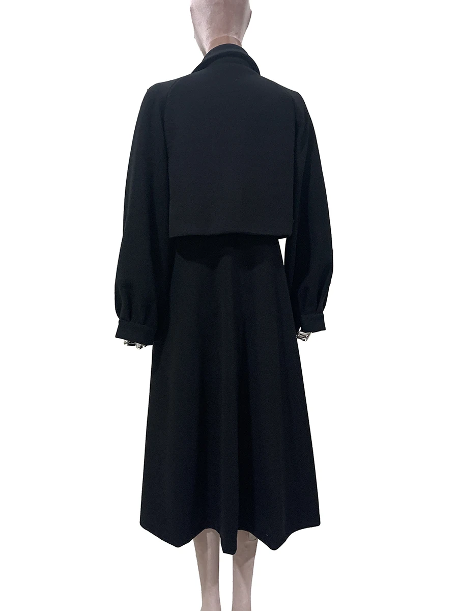 

Mauroicardi осень-зима длинное черное теплое толстое мягкое шерстяное пальто женское стильное роскошное элегантное шикарное шерстяное и смешанное пальто 2025