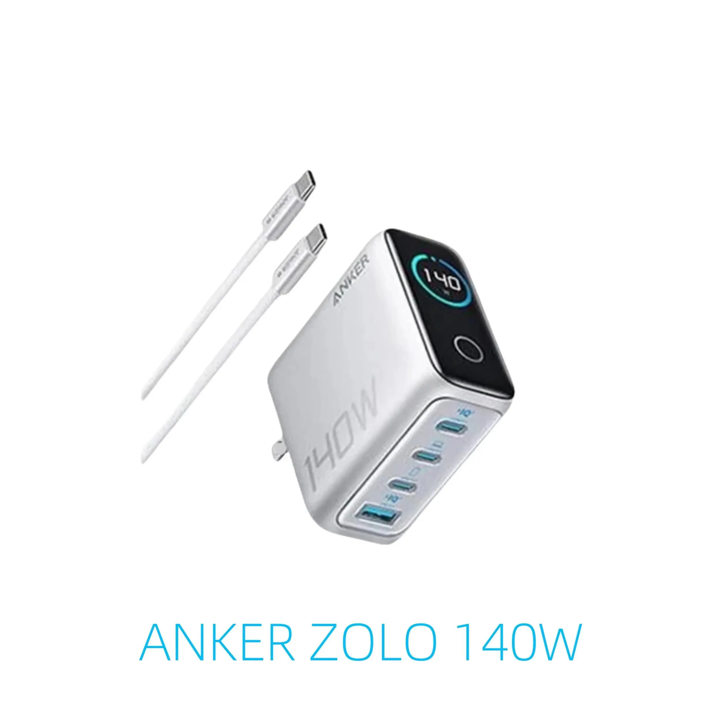 Anker Zolo 充電器 140W 3C1A PD3.1 CN Version Anker Zolo 140W Charger GAN Display PD PPS for iPhone
