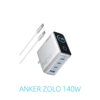 CN Version Anker Zolo 140W GAN Display PD PPS for iPhone 12-16 series Laptop with 1.5m USB C to C Cable
