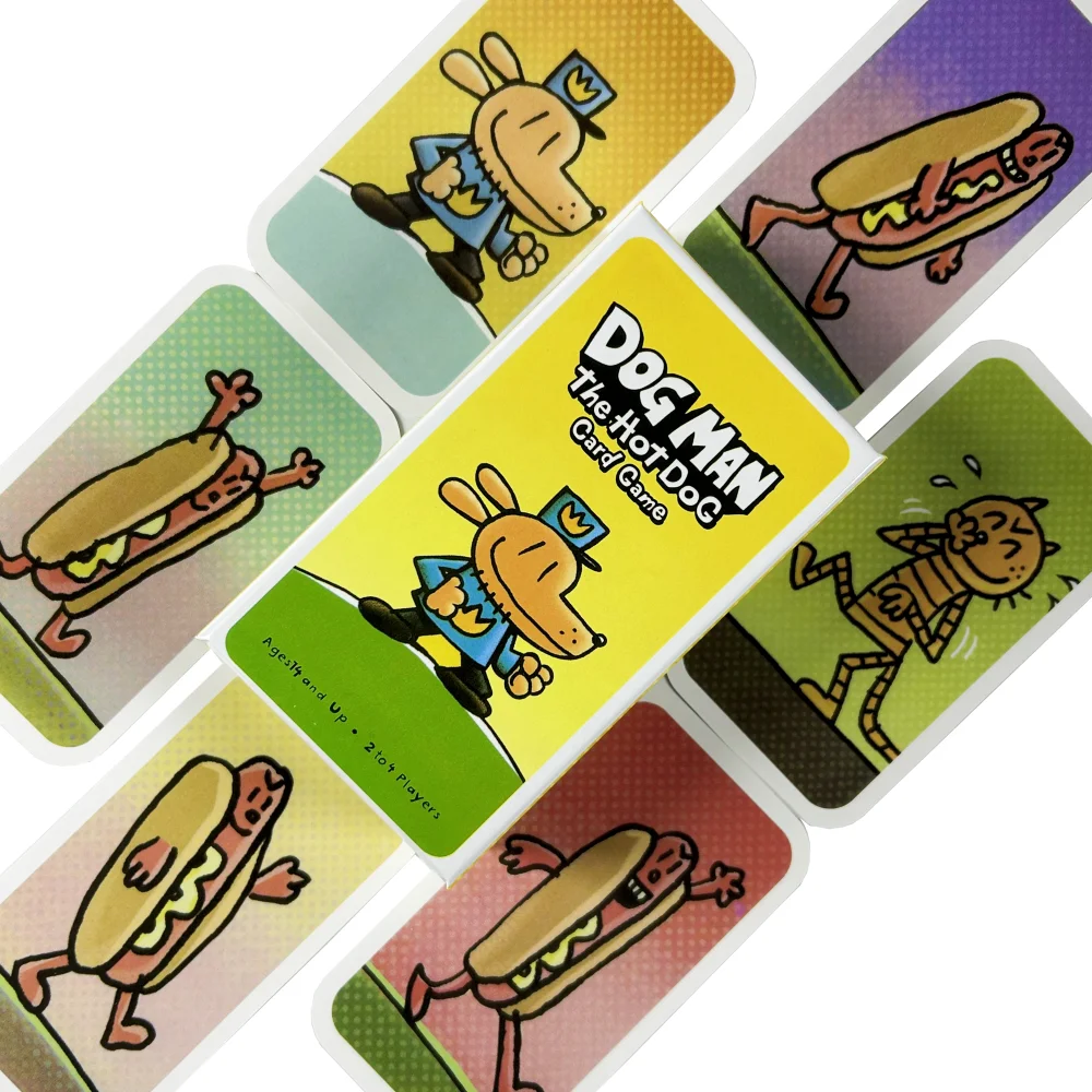 

Карточная игра Dog Man The Hot Dog для семьи и друзей, карточная игра, издание, настольная колода для вечеринок, оптовая продажа