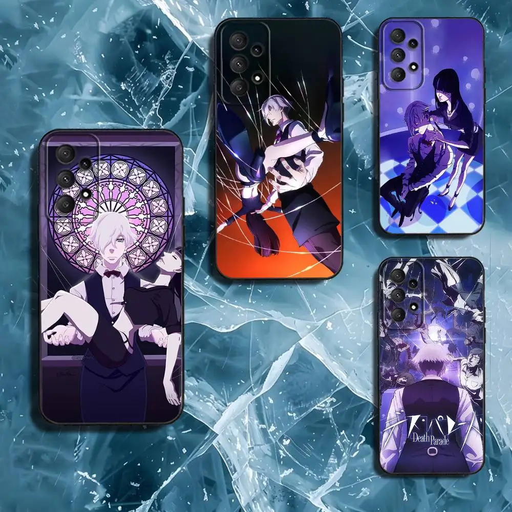 

D-Death Parade Phone Case For Samsung Galaxy A13,A21s,A22,A31,A32,A52,A53,A71,A80,Soft Black Shell