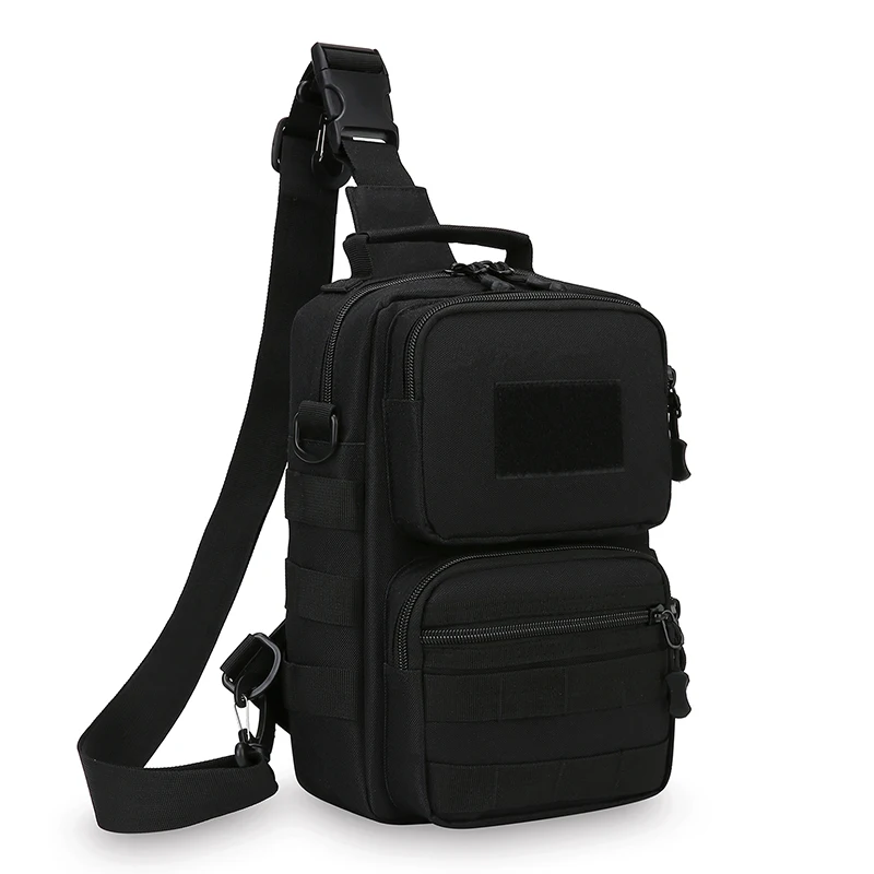 Taktische Brusttasche für Männer, multifunktionale Angeltasche, strapazierfähige Umhängetasche für Reisen, Camping, Wandern, Outdoor-Aktivitäten – Detail 15
