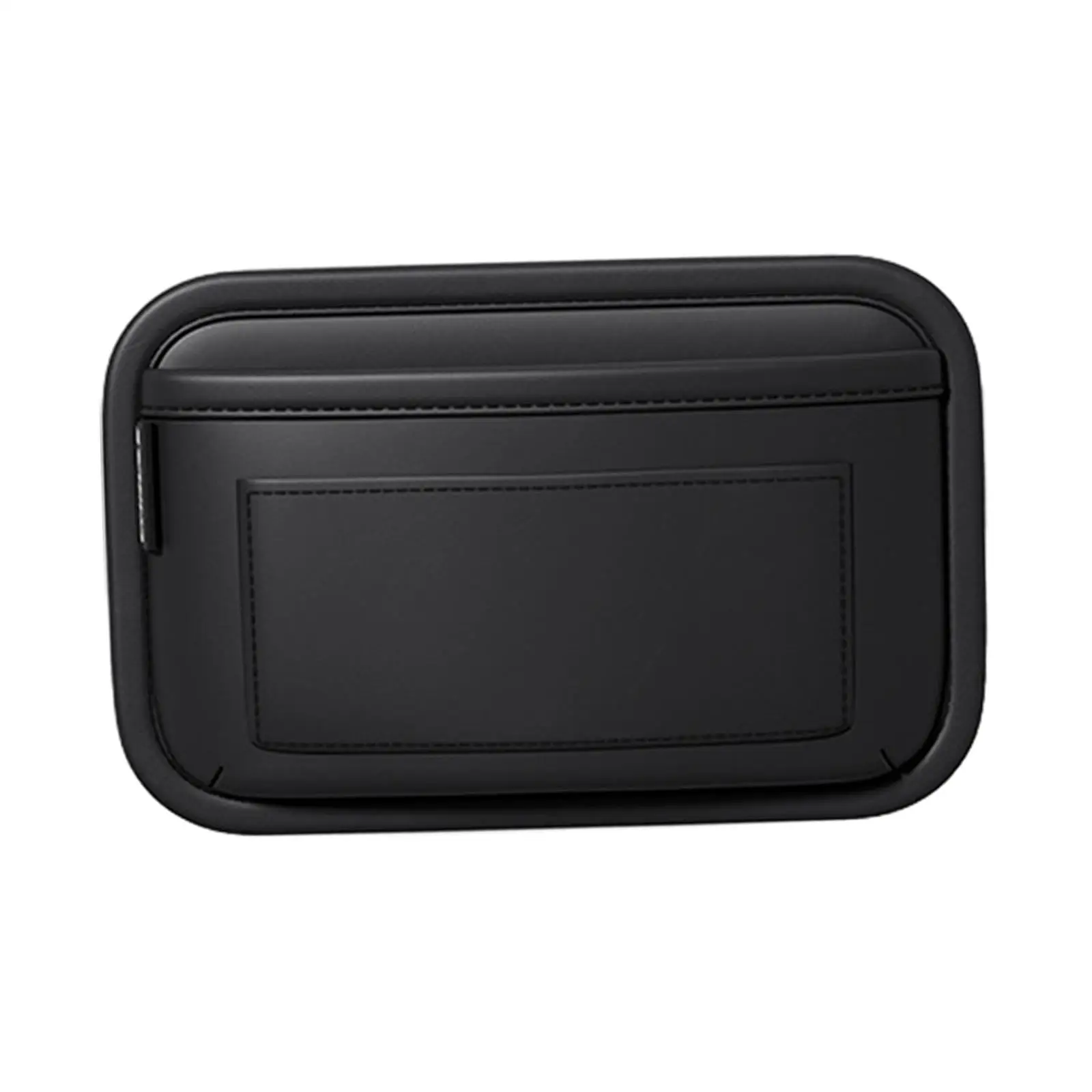 Organizador de bolsillo para asiento de coche, artículos esenciales negros para coche, fácil de instalar, bolsa colgante de almacenamiento Universal para asiento de coche, caja de almacenamiento para asiento de coche