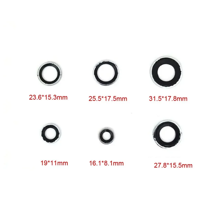 30pcs Expansion Valve Gaskets Pipe Head Compressor Gaskets for Automotive Ac Auto Air Conditioning Systems Sealing Gaskets