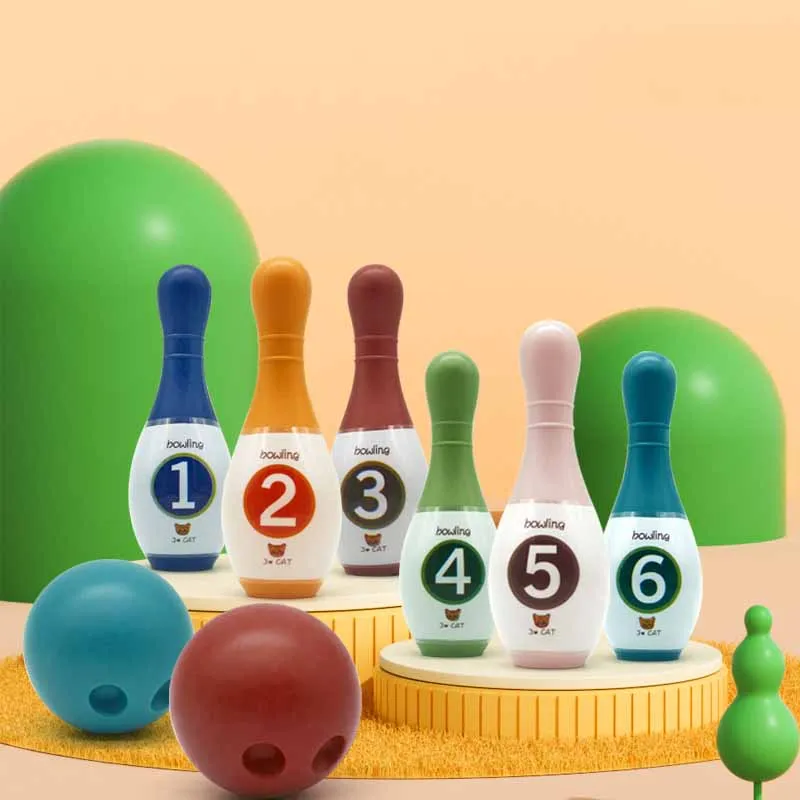 

Children's Numbers Dinosaur Bowling Toys Indoor Large Bowling Ball Sports Parent-child Interaction Educational Toys Set