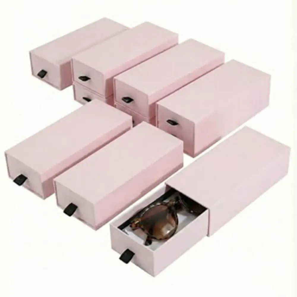 Square Small Gift Boxes Kraft Paper Drawer Style Gift Wrapping Boxes Large Capacity Packaging Box