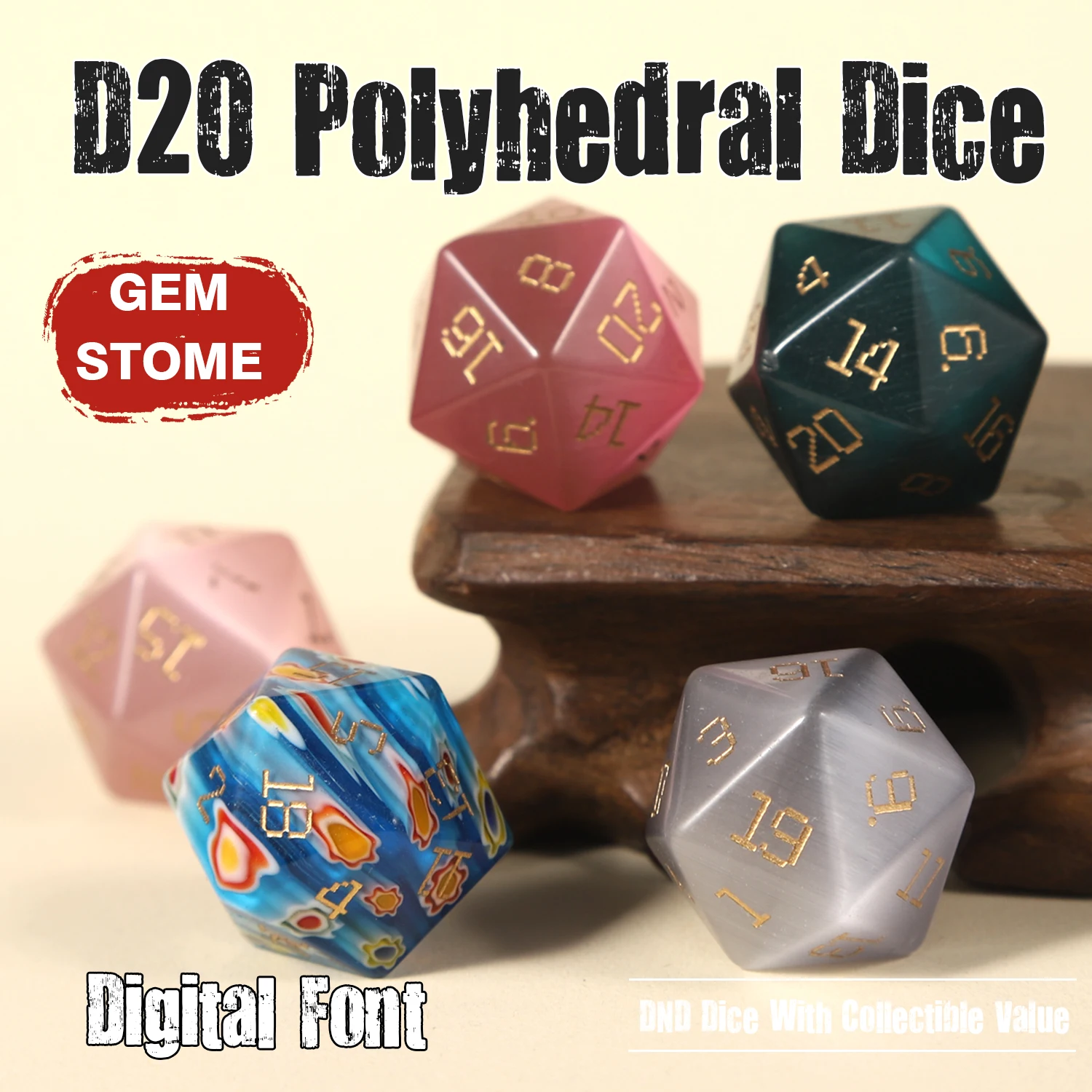 

D20 Выпуск давления Кристалл Драгоценный камень Многогранные игральные кости Бар Клубная вечеринка Релаксация Ролевая игра Звездная дорожка Игра Хрустальные игральные кости