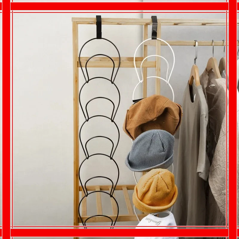Hat Organizer Holder Cap Storage Rack Scarf Bag Hooks Round Shelf Closet Door Hanger Baseball Rack Home Tool