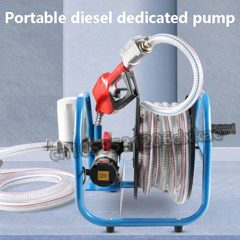 Diesel electric pump 12V/24V220V 380W electric pump self priming pump high-power diesel refueling gun metering refueling machine