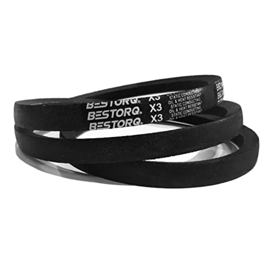 

C124 V-Belt, Classic Wrapped Rubber X3 V-Belt, Black, 128" Outside Circumference x.87" Width x.57" Height