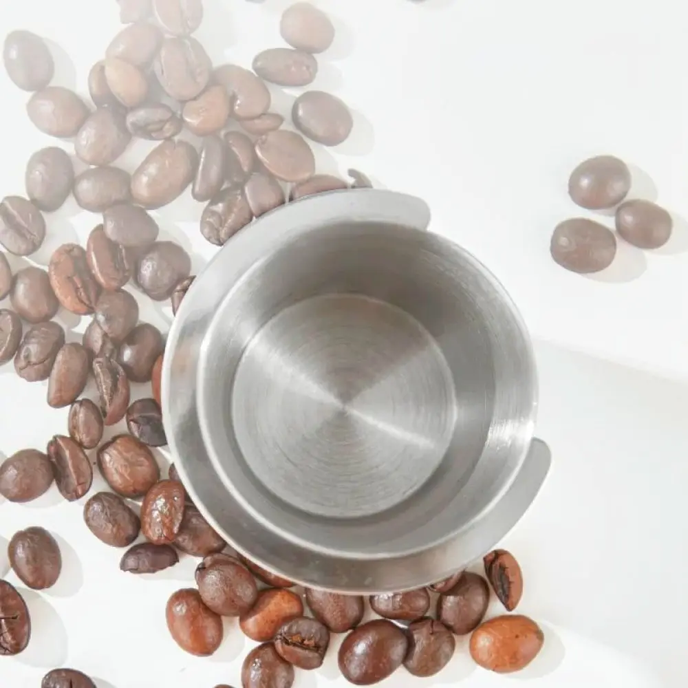 Espresso Dosing Cup Stainless Steel Coffee Powder Feeder Accessory For Home Kitchen Barista Brewing Daily Essential