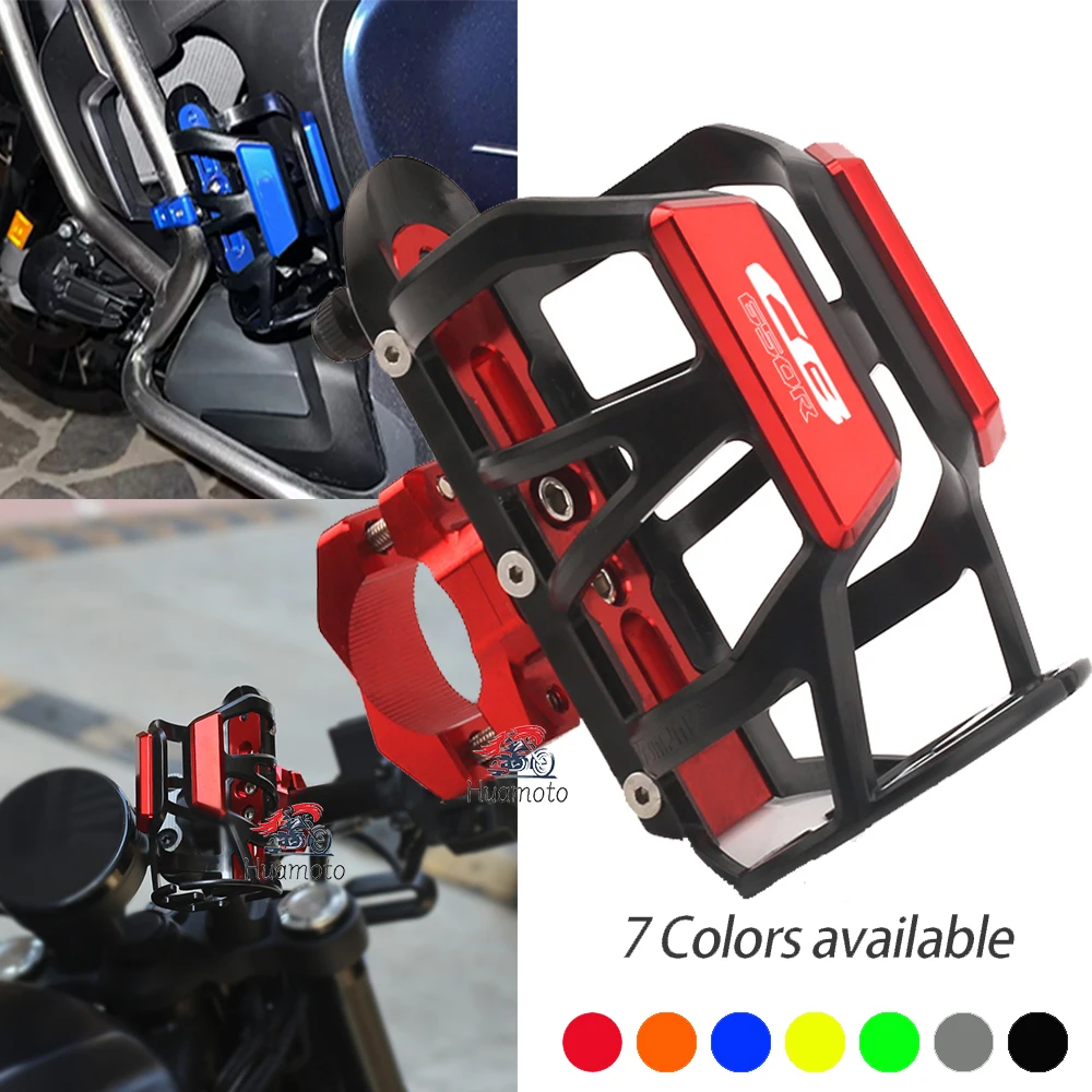 

Logo For HONDA CB650R 650 CB Motorcycle Accessories CNC Beverage Water Bottle Drink Cup Holder Bracket Mount Parts
