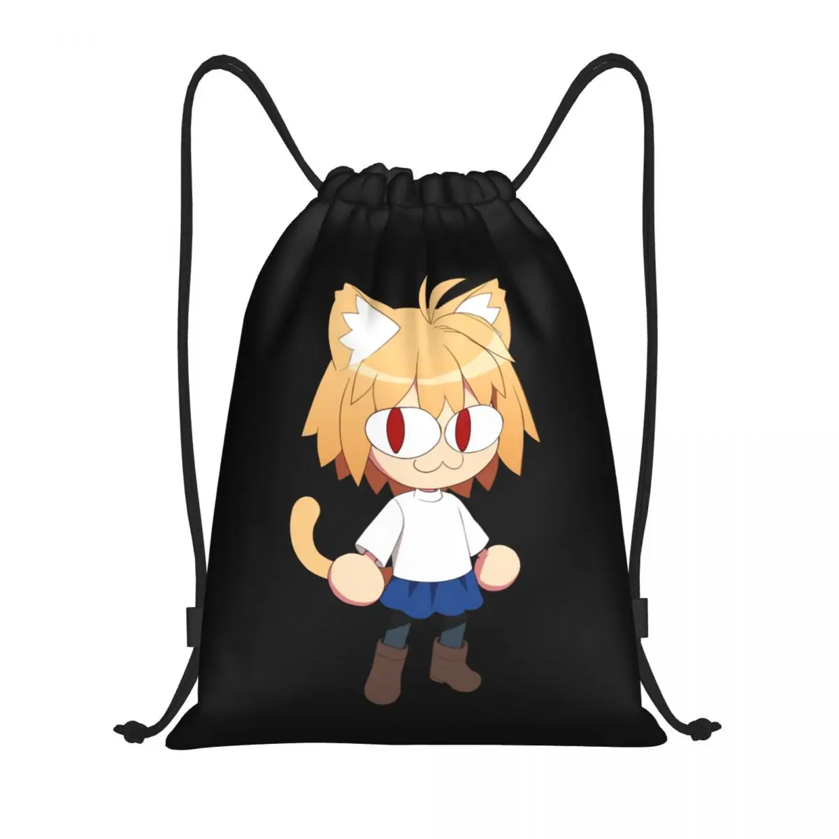 

Пользовательские Neco Arc Funny Meme Cat Сумка на шнурке для женщин и мужчин Легкий аниме Манга Спортивный рюкзак для хранения в тренажерном зале