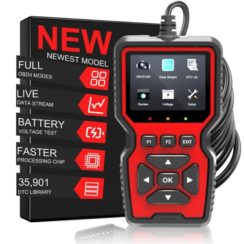 1New Arrival V519 Auto Diagnostic Tool  ELM327 OBD 2 Car Diagnostic Tools Full Function Scanner