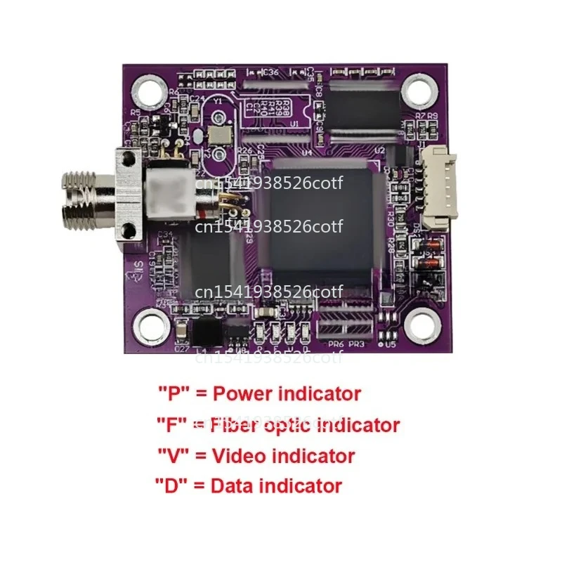 

TX RX 1-channel video+UART, TTL, and SBUS to fiber converter, FC/UPC single-mode single fiber 0-20km voltage 5V-28V