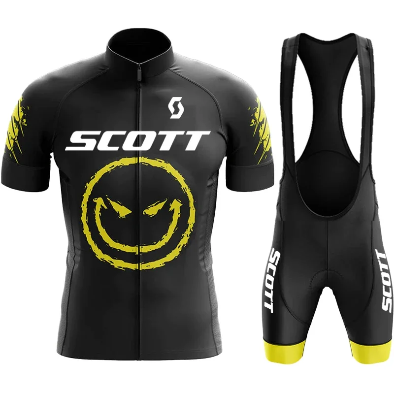 SCOTT Bicycle Set Cyclist Man Bike Jersey Men Cycling Uniforms for Men Clothing Men's Cycling Clothes Mtb Equipment Short Sets