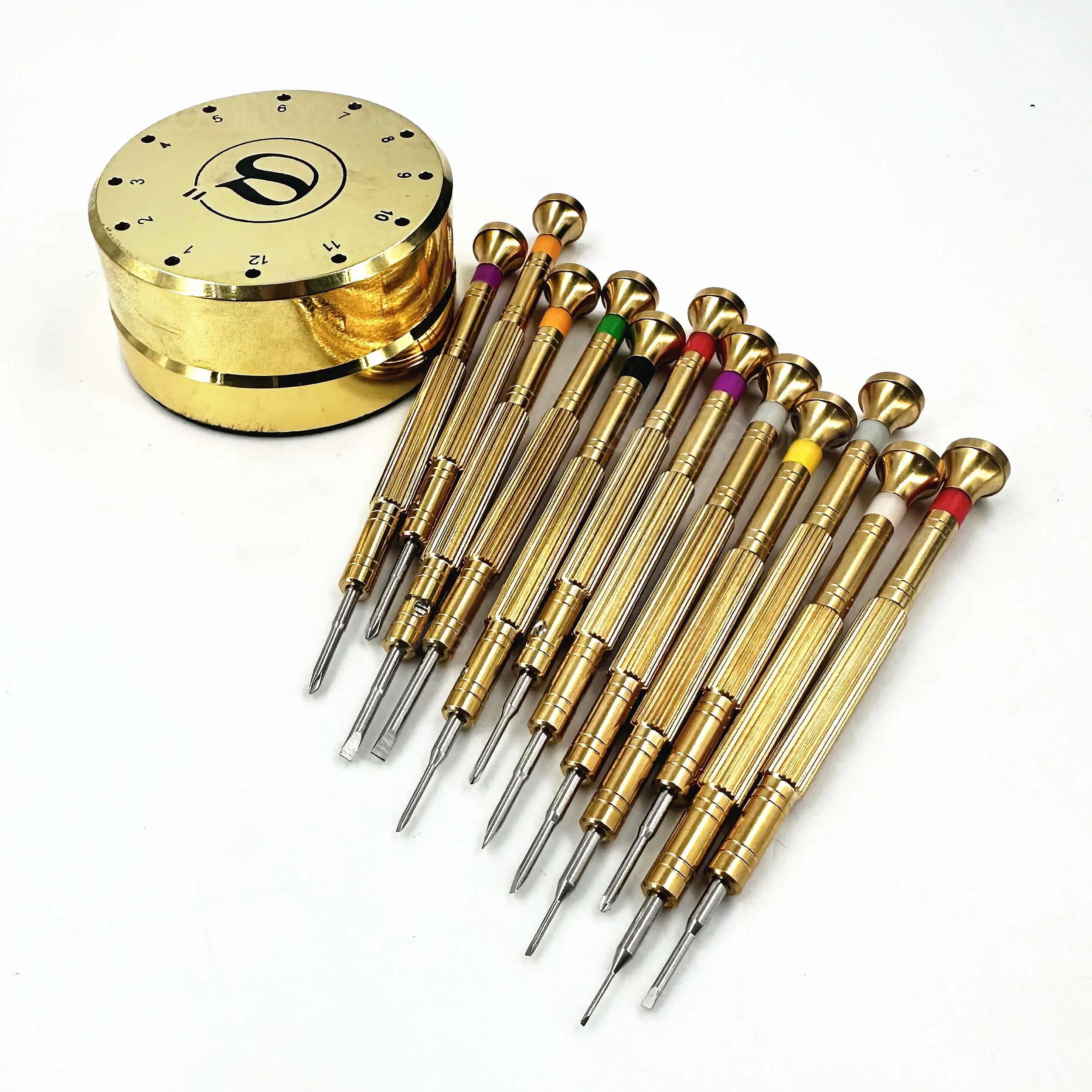 watch repair tool, watch strap, screwdriver, all-copper precision one-word cross screwdriver, rotating set, watch screwdriver.