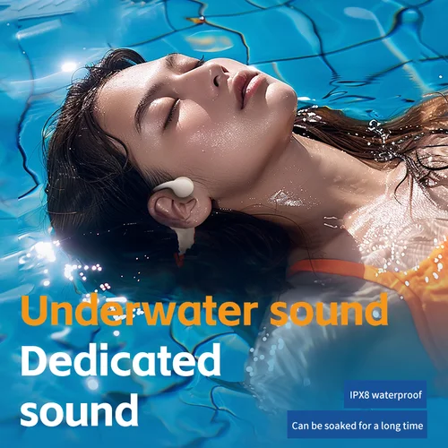 Imagen 2 del producto Auriculares de conducción ósea G1 Bluetooth 5,4 no intrauditivos natación correr IPX8 impermeable larga vida colgar auriculares deportivos 2025