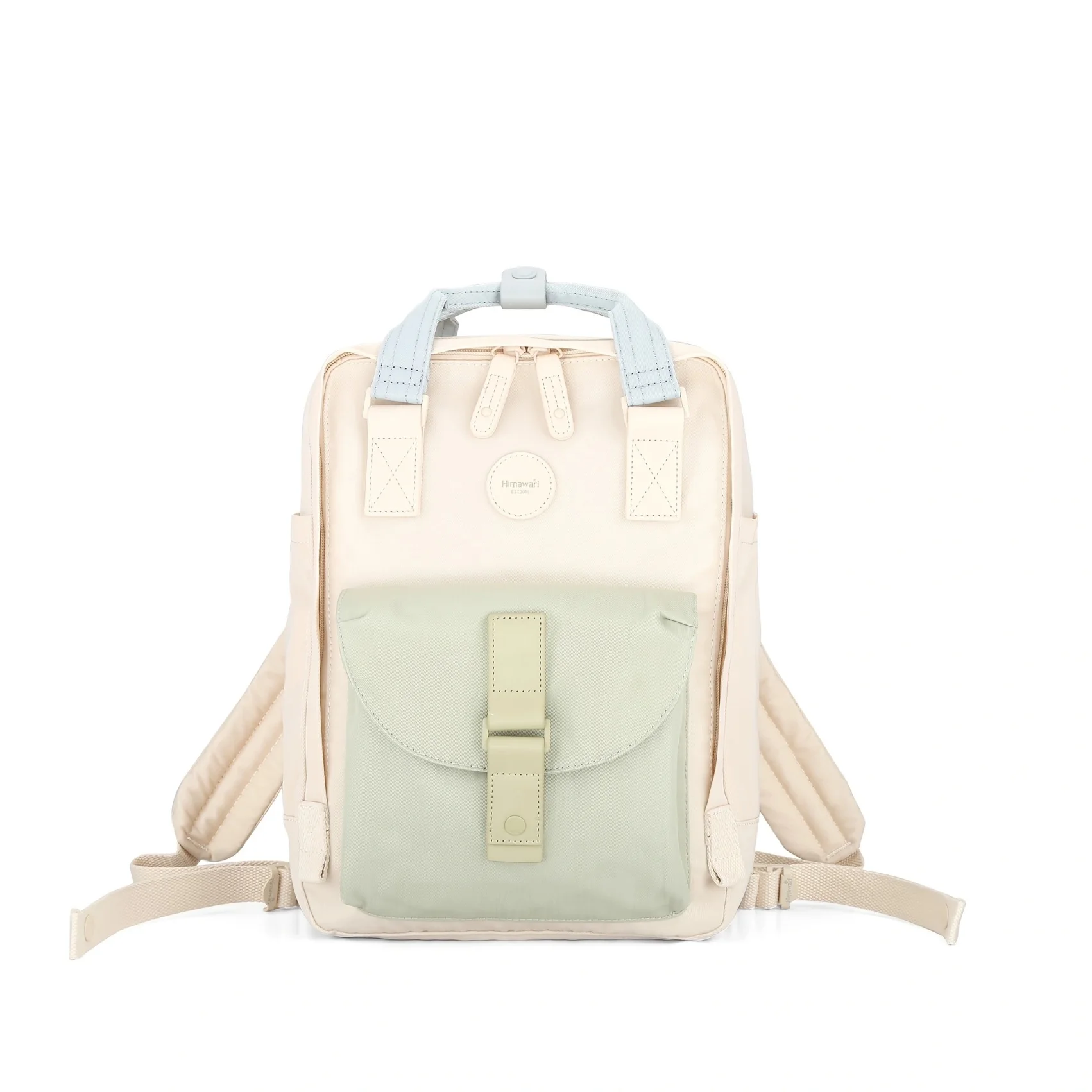 ยุโรปและอเมริกาสไตล์ใหม่ Patchwork Multifunctional ความจุขนาดใหญ่ Multi-Pocket กระเป๋าสะพายไหล่