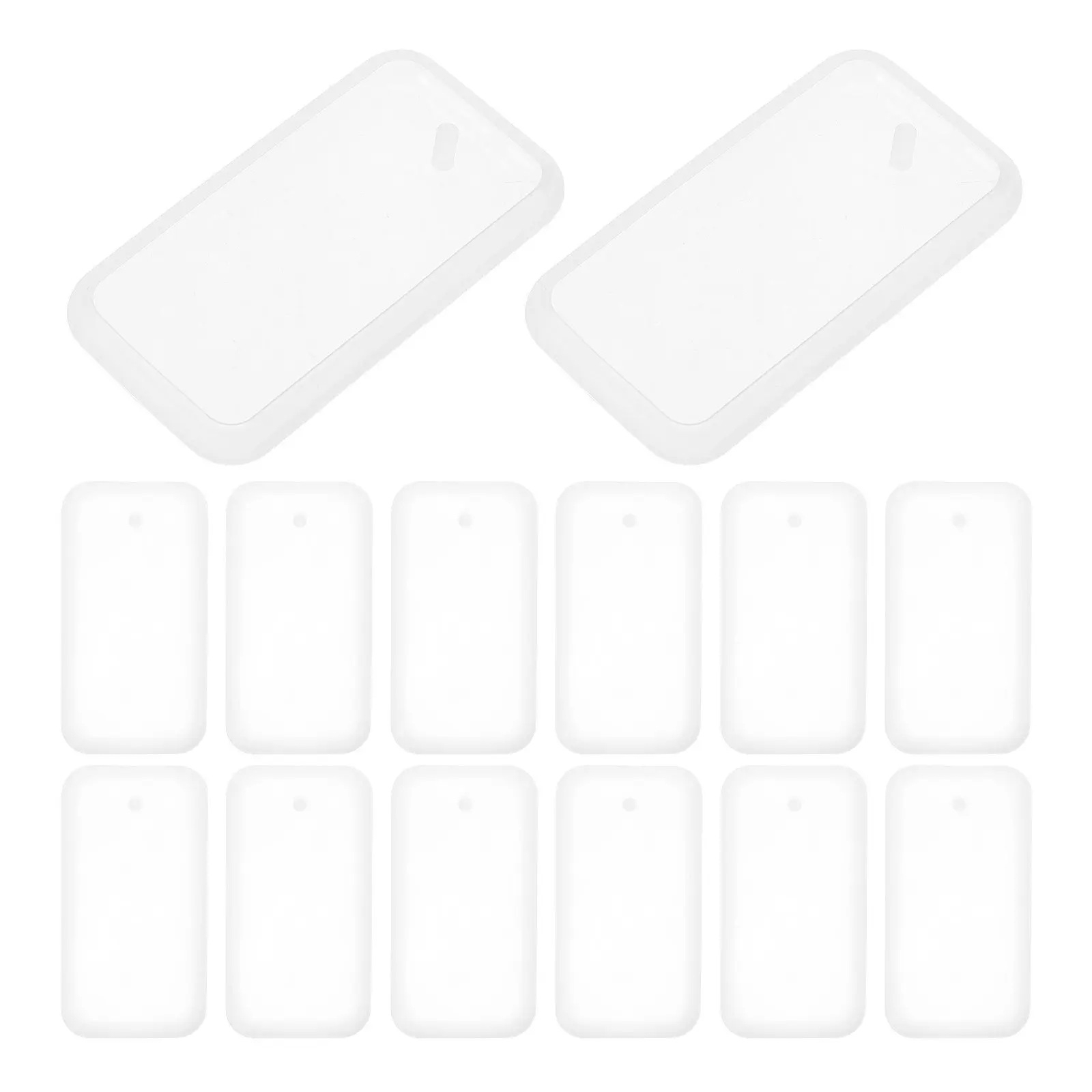 

20 шт. силиконовых прямоугольных форм для изготовления брелоков из смолы, подвесок, украшений, для рукоделия, для литья эпоксидной смолы