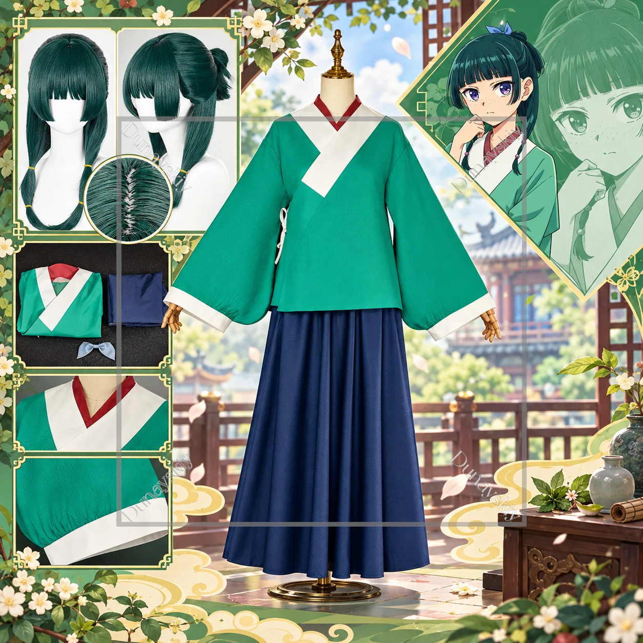 costume-de-cosplay-mao-@mao-perruque-accessoire-de-tete-hanfu-kusuriya-no-hitorigoto-s3-anime-halloween-robe-de-jeu-de-role-pour-femmes