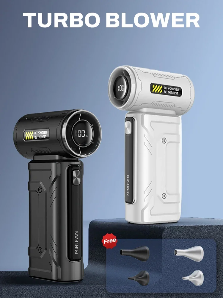 

Турбоструйный вентилятор, электрическая воздушная тряпка, портативный чистящий вентилятор, инструмент для выдувания автомобиля, снег, зарядка типа C, 100 г, тяга, 100 передач, регулируемая