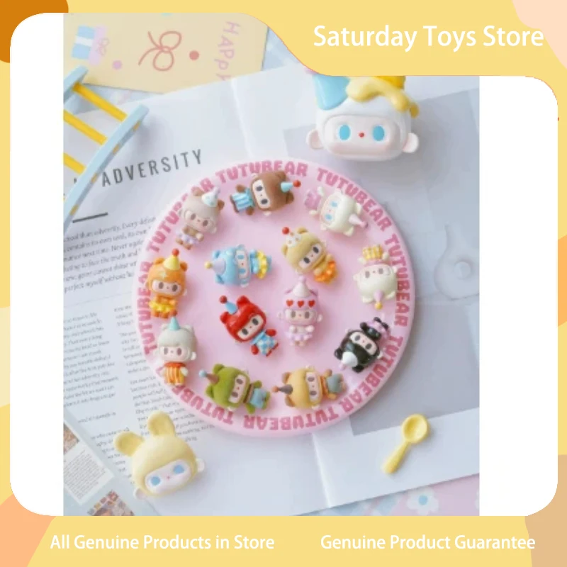 새로운 정품 투투베어 II 세대 귀여운 작은 곡물 테마파크 블라인드 박스 트렌디 디스플레이 장난감 수집품 어린이 맞춤형 선물