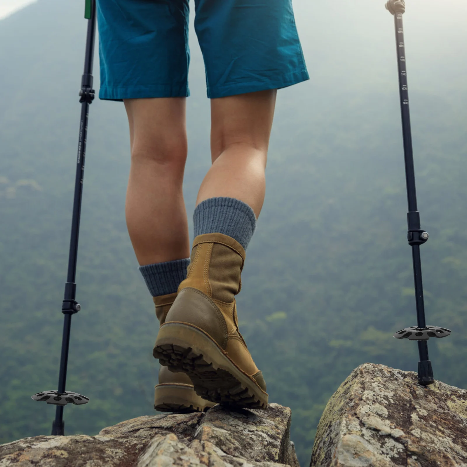 

8pcs Trekking Pole Snow Baskets Hiking Mud Replacement Tips Walking Sticks Accessories Lightweight Durable Outdoor Camping