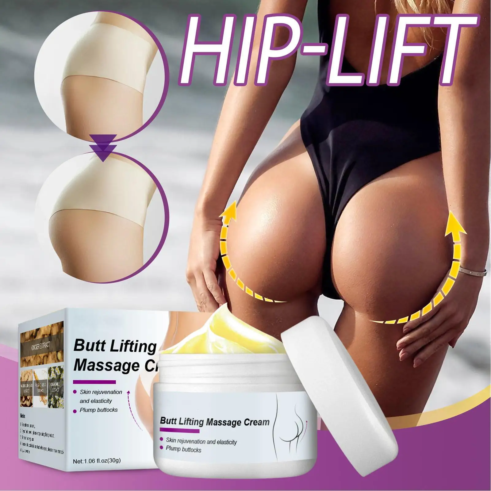 Advanced Butt Enhancement Cream - Smooths Wrinkles & Enhances Curves for women