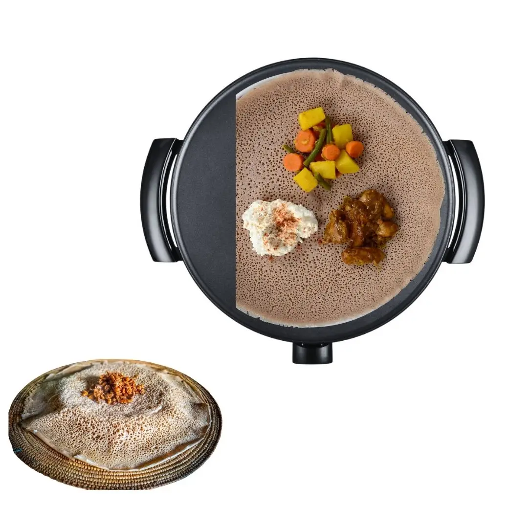 HOT 18.5inch Manual Control Enjera Maker Big Size Mogog Injera Maker Homeuse Enjera Making Machine Charpai Mogogo Injera Maker